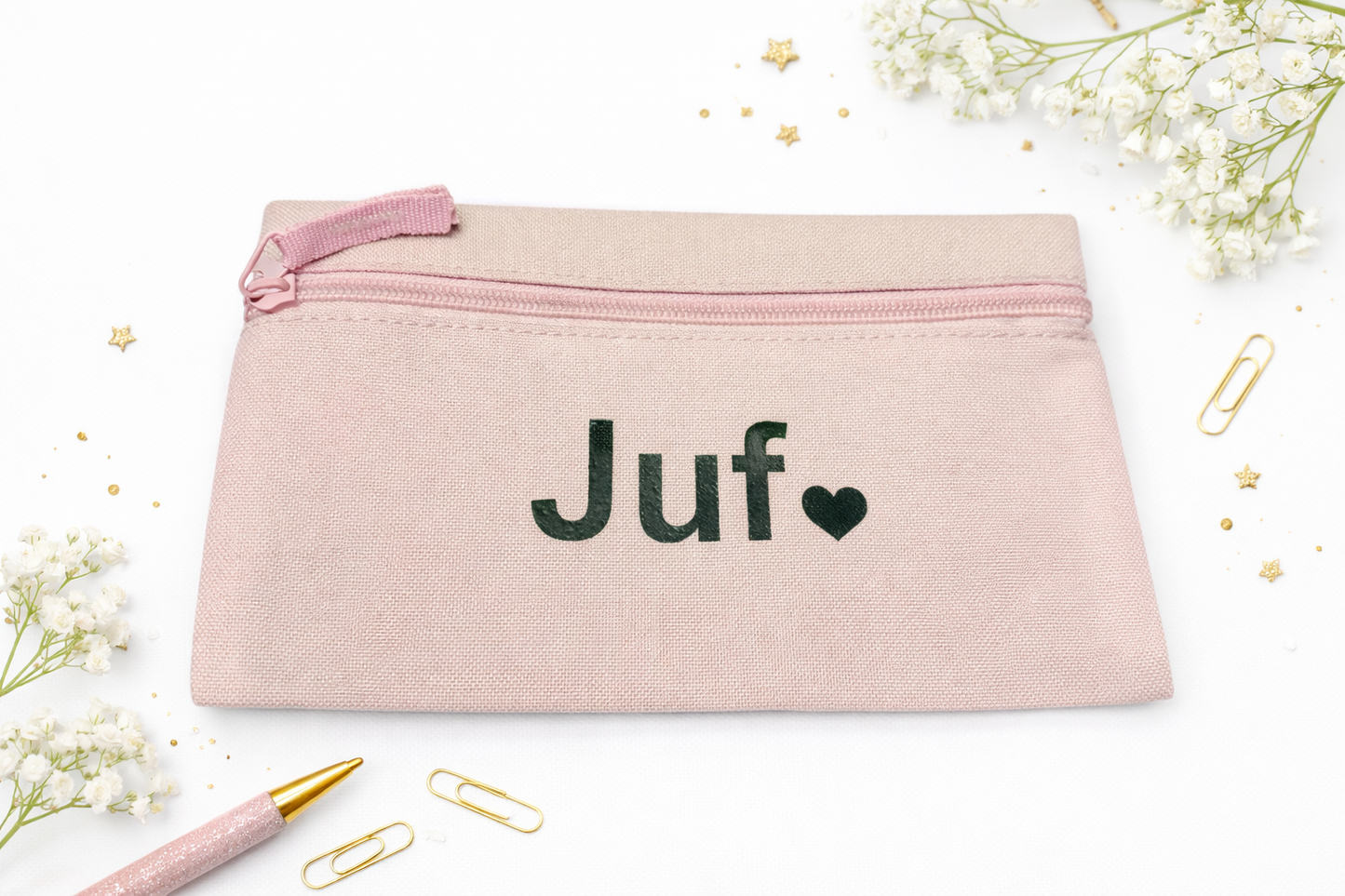 Etui roze Juf
