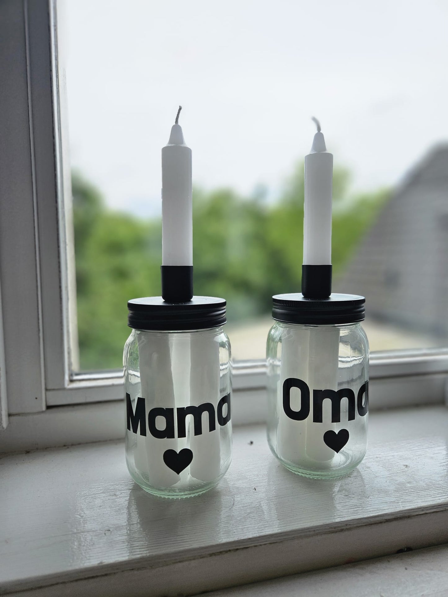 Kandelaar Mama / Oma met kaarsen