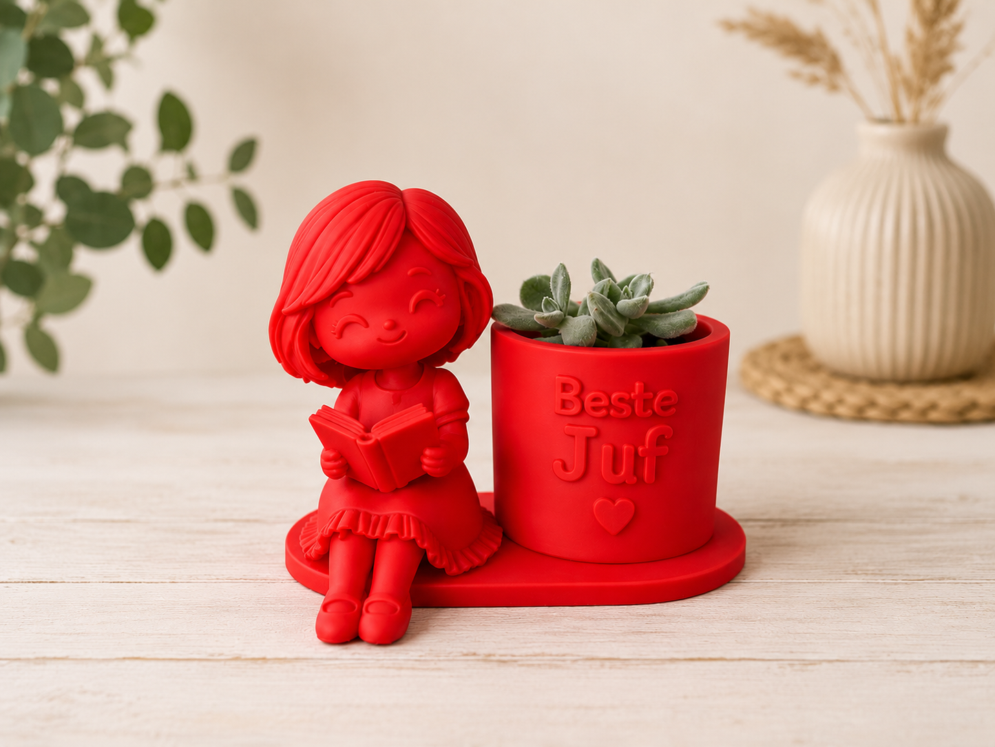 Pennenhouder met Plantjeshouder Juf