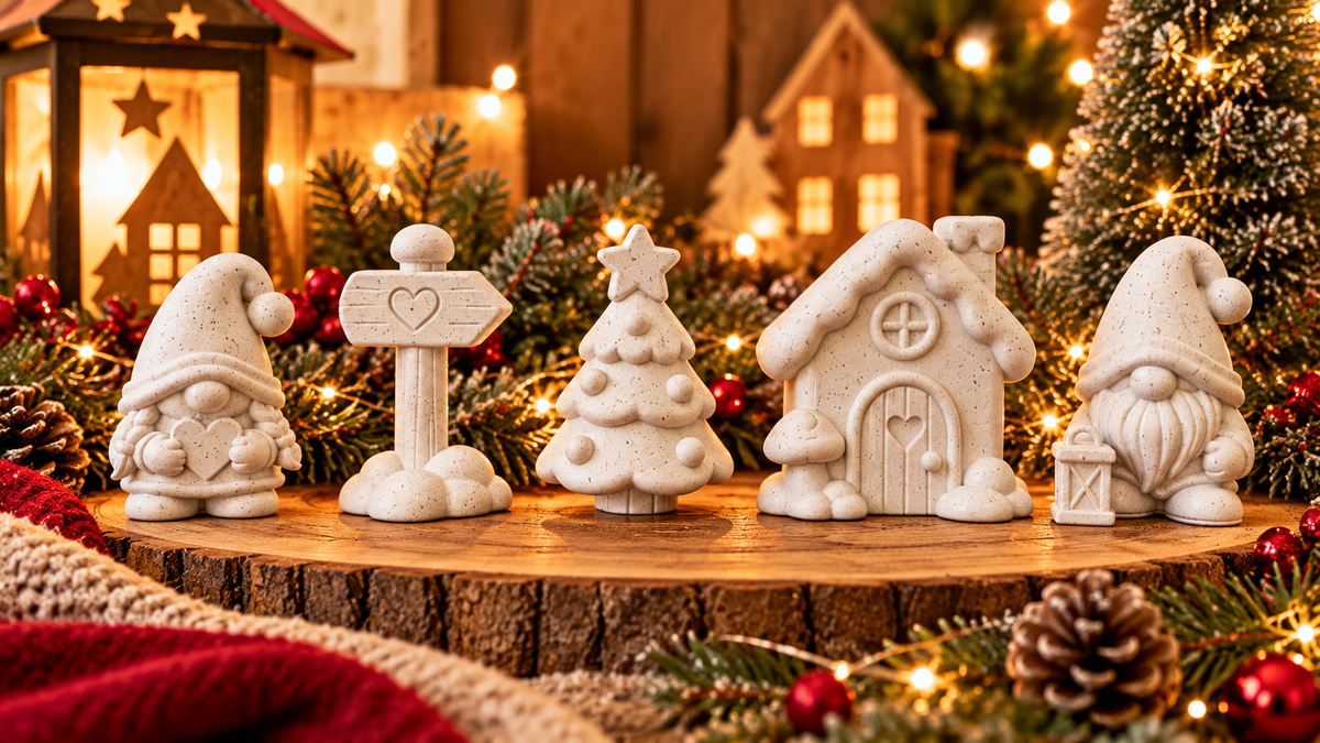 Kerstdorpje met Gnoom