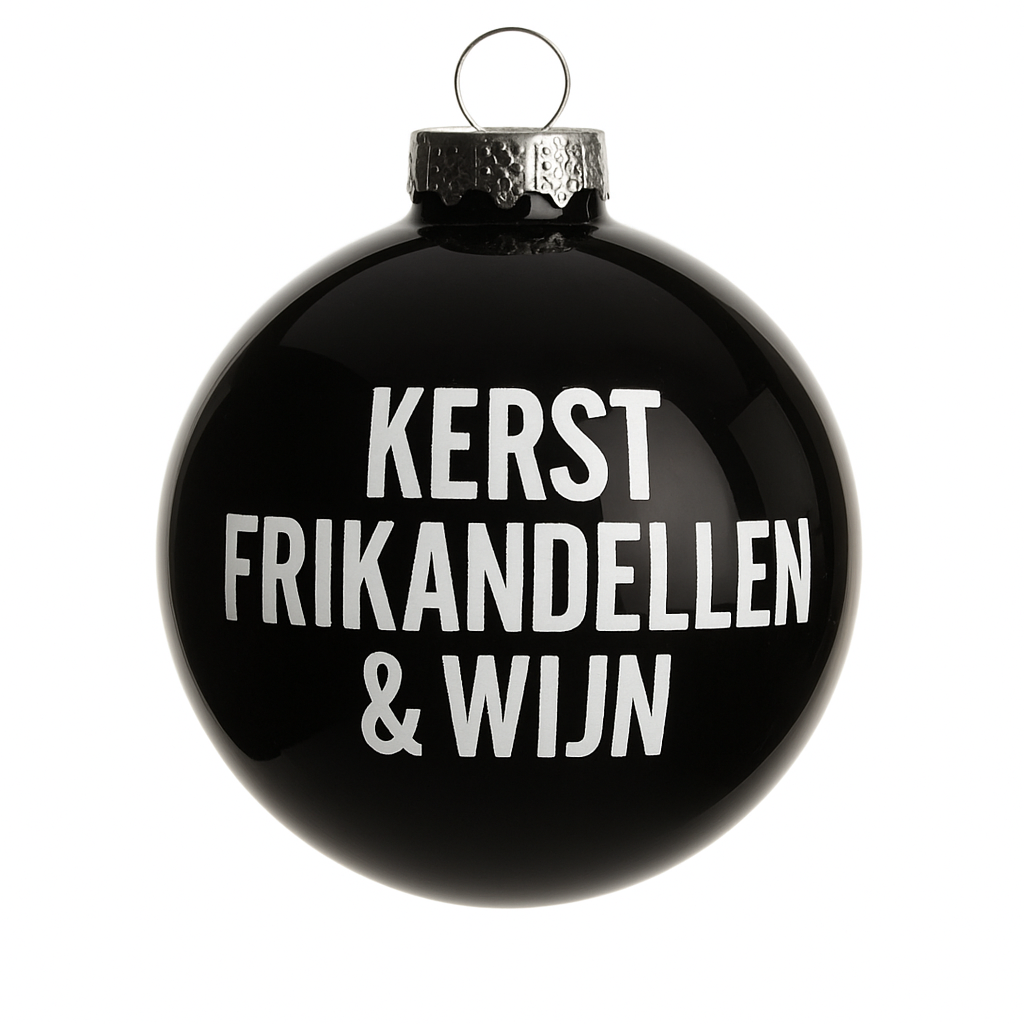 Kerstbal Frikandellen & Wijn
