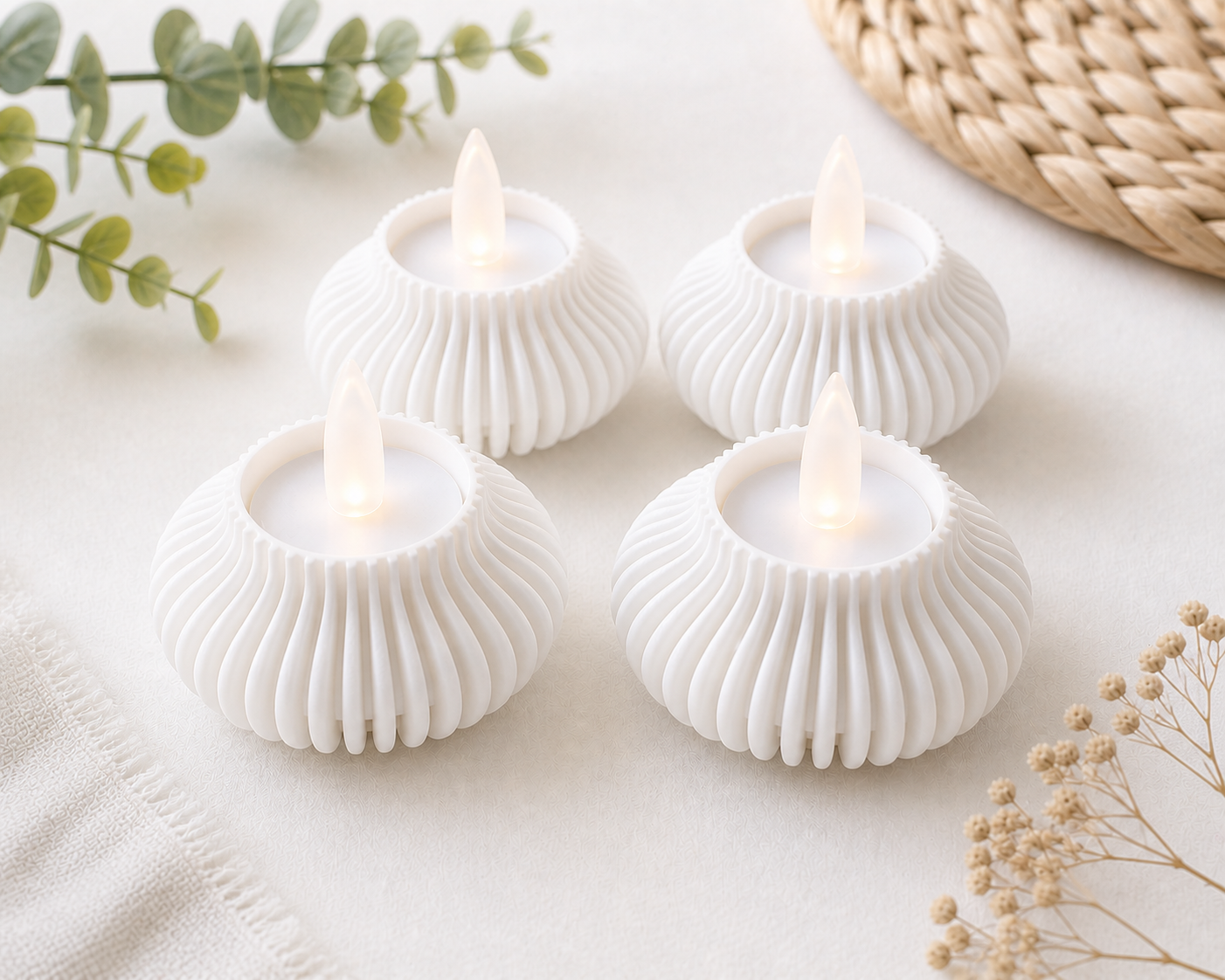 Kaarsen set 4 stuks