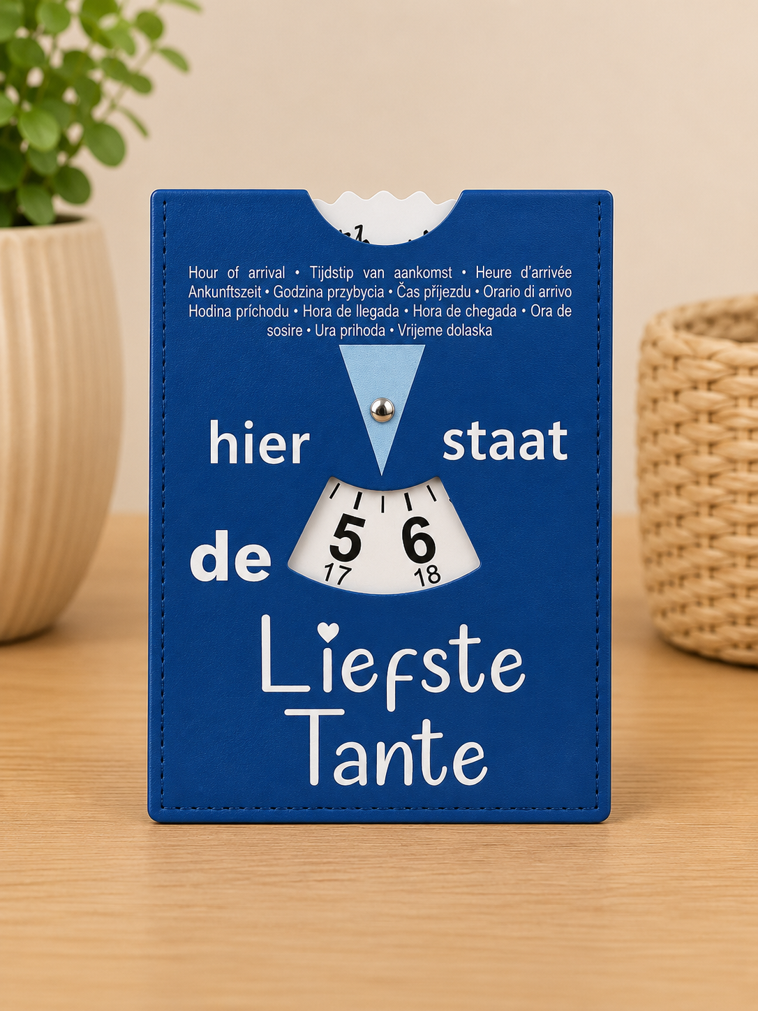 Parkeerschijf tante