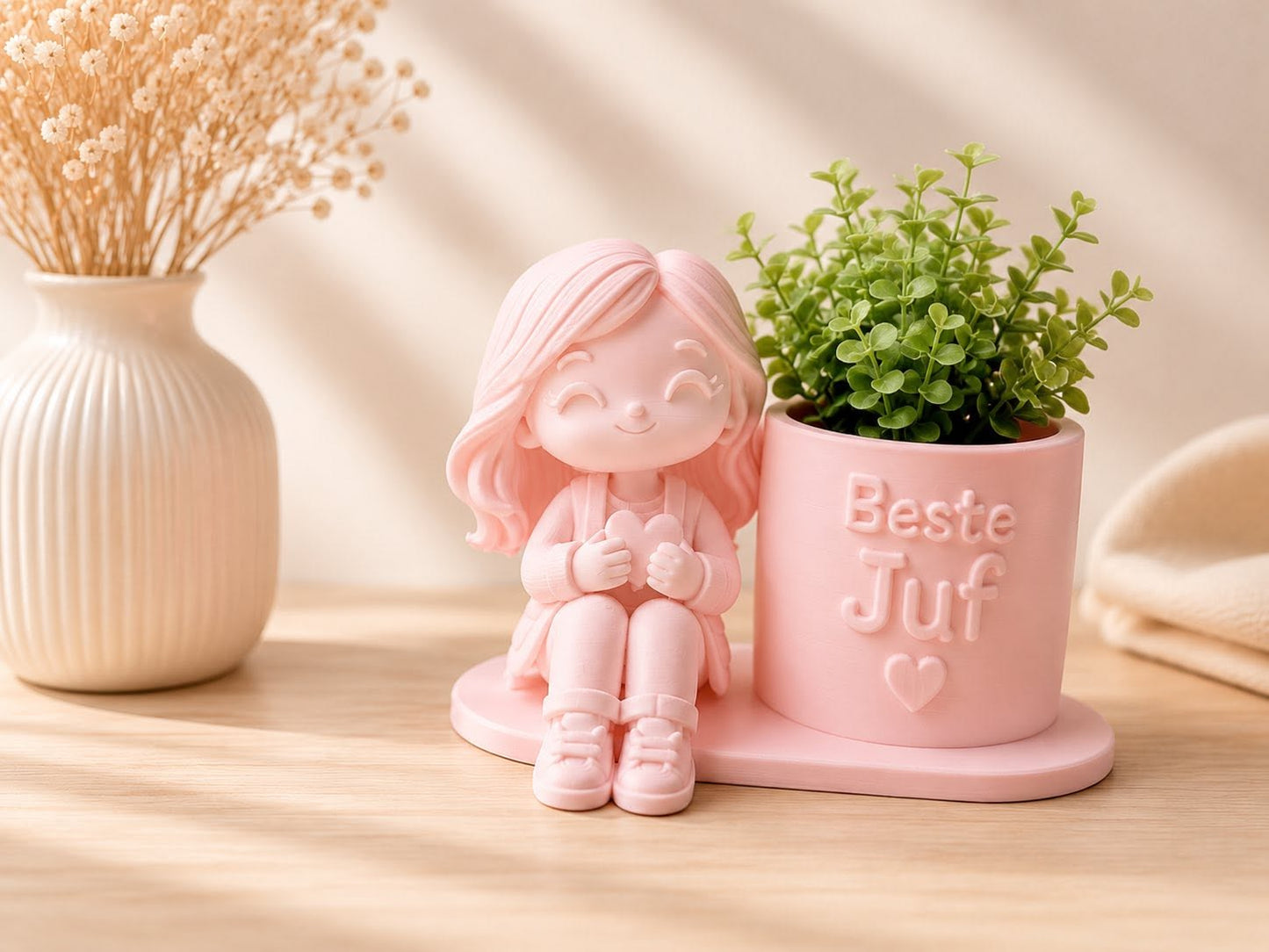 Pennenhouder met Plantjeshouder Juf