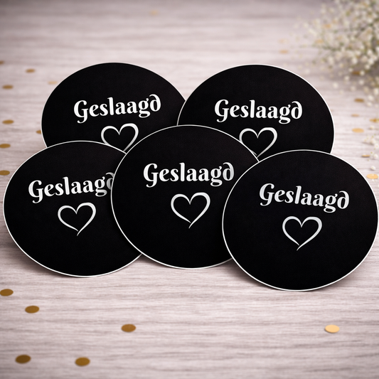 Sticker | Geslaagd | 10 stuks