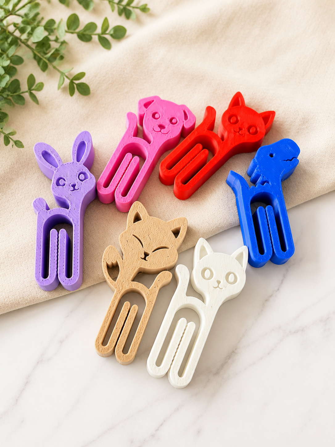Dieren Clipjes voor Zakjes  Set van 6