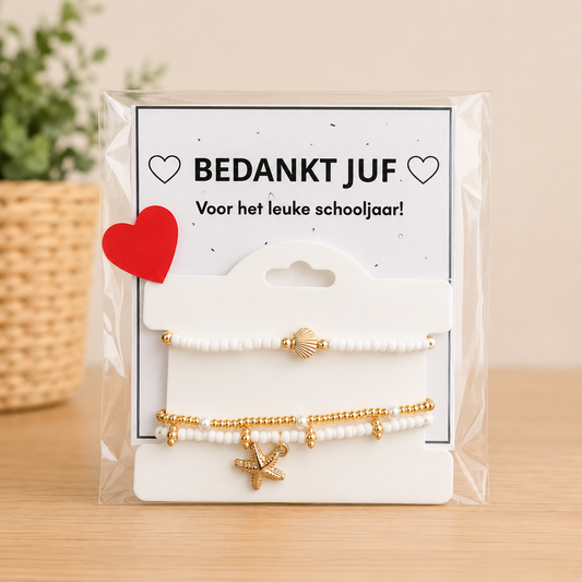 Armbanden set Juf