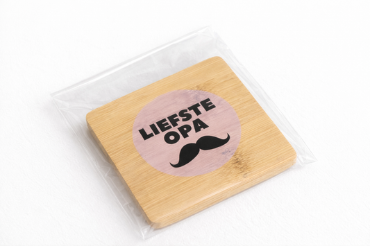 Onderzetter hout Opa