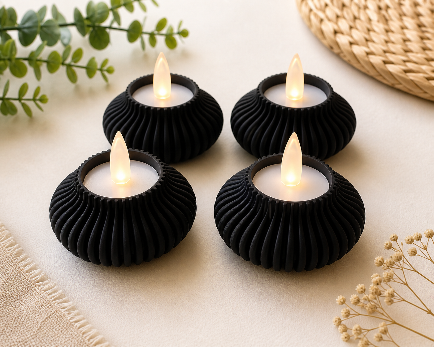 Kaarsen set 4 stuks