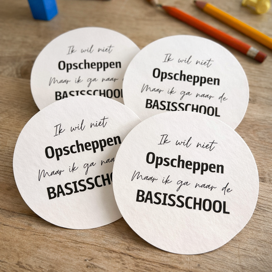 Sticker | ik wil niet Opscheppen | 10 stuks