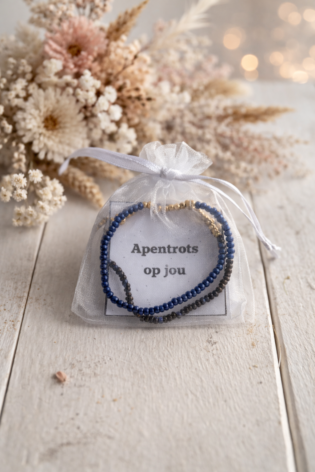 Armband met kaartje