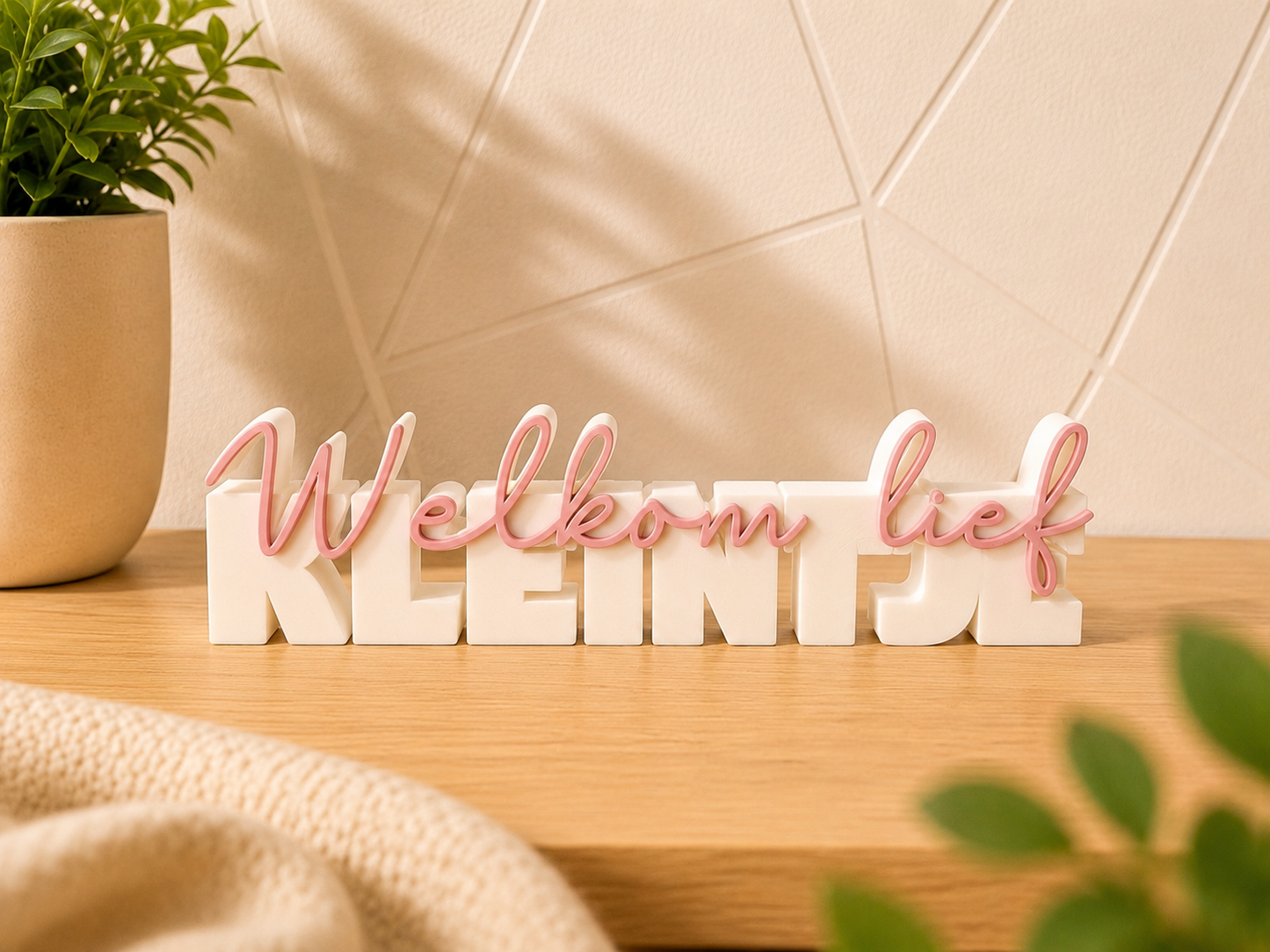 Welkom lief kleintje