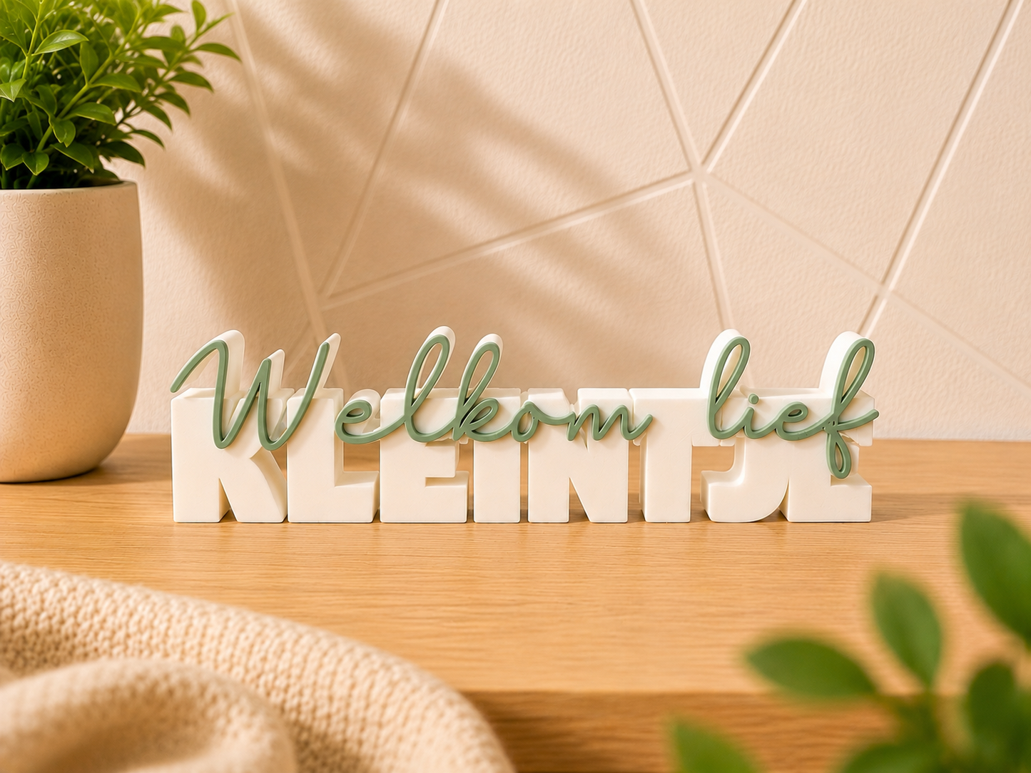 Welkom lief kleintje