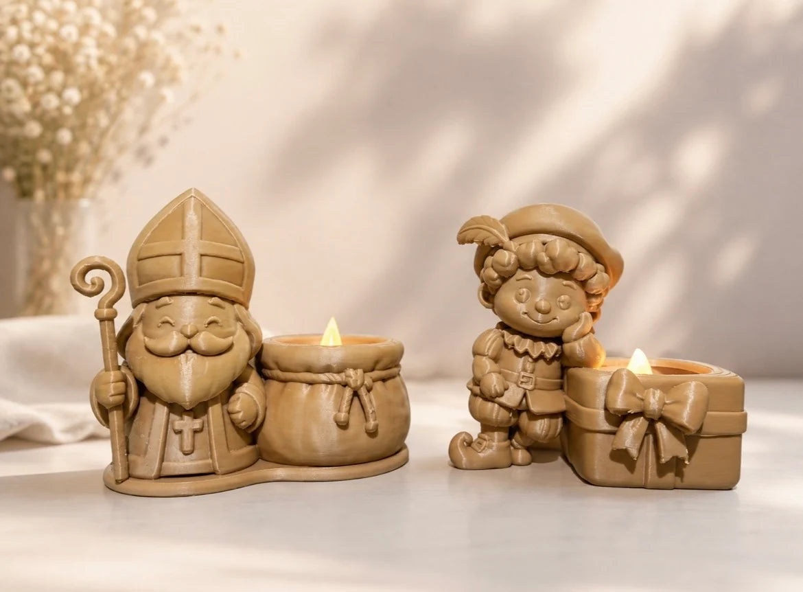 Sinterklaas led theelichthouder