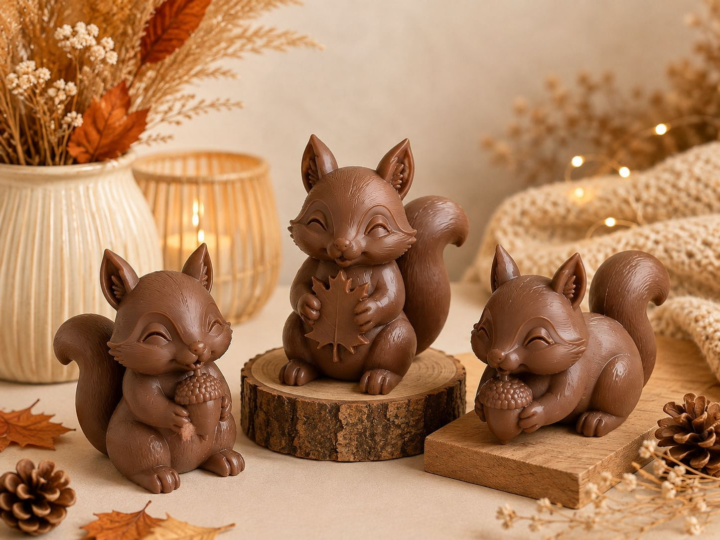 Eekhoorns set van 3