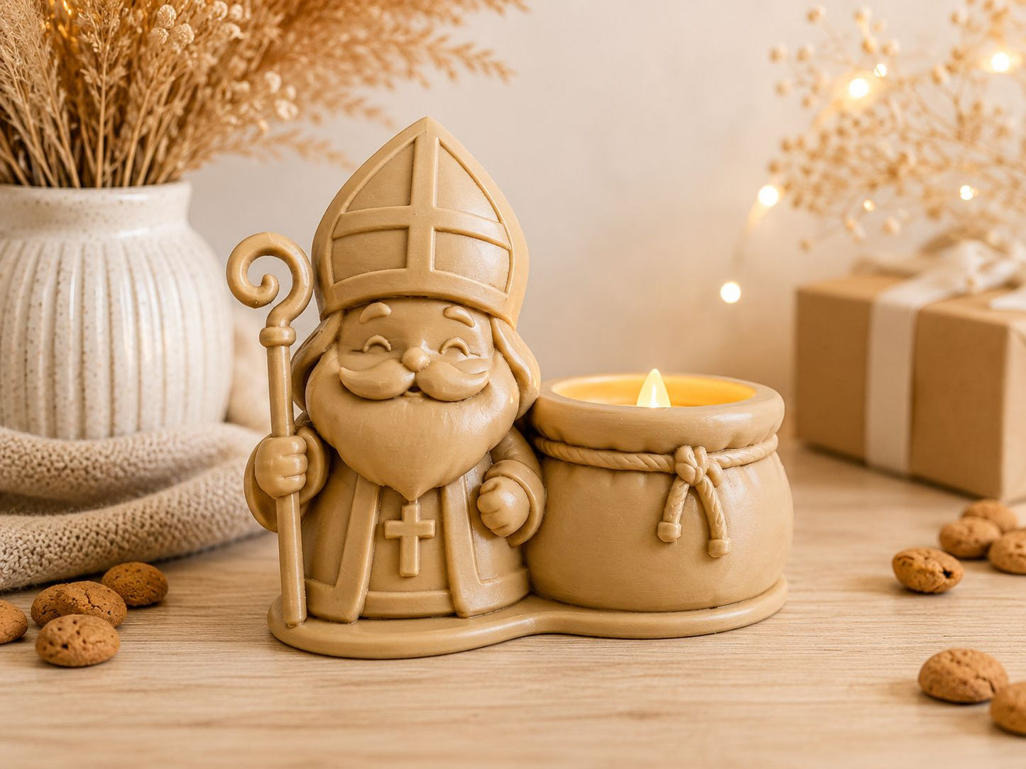Sinterklaas led theelichthouder